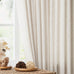 Vision Home Natural Linen Pinch Pleated Semi Sheer Curtains 60Wx84Lx1