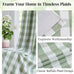 Sage Green Buffalo Plaid Full Blackout Curtains 95 Inches Length