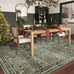Lahome Dark Olive Green Bedroom Rug, 8x10 Washable Area Rug for Living Room