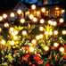 Solar Lights Outdoor Waterproof, 10 Packs 80LED, Solar Garden, Patio, Garden Decor, Patio Decor, Firefly Outdoor, Unique Gifts for Women, Gifts for Grandma