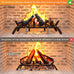 Jusgym Fireplace Grate 30 Inch with Fire Tongs & Poker
