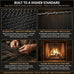 Midwest Hearth Fireplace Mesh Curtain, 20 in, Antique Bronze, Made in USA