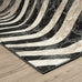 Abani Terra Area Rug for Living Room, Bedroom - Zebra Pattern - Black Cream - 8' x 10' - Durable & Easy to Clean