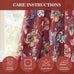 MYSKY HOME Floral 95% Blackout Curtains 108 inches Length 2 Panels Set Black Out Thermal Insulated Privacy Protect Vintage Spring Window Treatment Grommet Top for Living Room, 2 Pcs, Terracotta