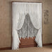 Traditional Wisteria Arbor Lace Window Treatment, Sage, 6 Pc Set