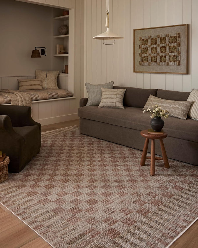 Loloi Amber Lewis Cali Collection CIL-01 Taupe/Natural 3'-6" x 5'-6", .25" Pile Height, Accent Rug
