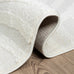 Abani Nomad Cream Tone-on-Tone Area Rug 5' x 8' for Living Room, Bedroom - Linear Curves Pattern - Durable & Easy to Clean