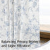 BILEEHOME Pleated Blue Curtains for Living Room Privacy Linen Drapes 40x90