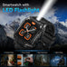 AMAZTIM Smart Watch, Rugged Fitness Watch, 40 Days Battery, Flashlight