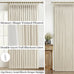 Thick Linen Sand Beige Black Out Curtains 96 Inch Long for Living Room, Elegant Pinch Pleated Room Darkening Cream Curtain & Drapes 40x96 Length for Bedroom Privacy Insulated Windows Burg 2 Panels Set