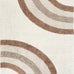 Abani Lisbon Collection Cream & Rust Area Rug, 4' x 6' – Geometric Design, Non-Shedding, Easy to Clean, Durable for Living Rooms, Bedrooms & Offices, Pet & Kid Friendly