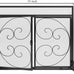 Fire Beauty Wrought Iron Fireplace Screen Magnetic Door Spark Guard Black