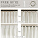 Natural Pinch Pleated Linen Blend Semi Sheer Window Curtains 90 Inches Long