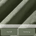 StangH Sage Green Pinch Pleat Velvet Curtains 96 Inches Long 2 Panels