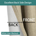 LORDTEX Linen Look Textured Blackout Curtains with Thermal Insulated Liner