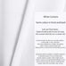 Tiny Break White Cotton Curtains - Solid & Thick Window Curtains 72 Inch Long, Made of 100% Cotton, Grommet Top, Moderate Room Darkening Bedroom & Living Room Drapes - 55 x 72 Inch - Set of 2