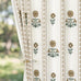 Pinch Pleated Curtains Luxury Light Filtering Floral Curtains for Living Room Bedroom Dining Room - 95 Inches Linen Drapes Farmhouse Window Curtains with Hooks - 2 Panels Set, 40" W x 95" L