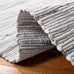 SAFAVIEH Rag Rug Collection Area Rug - 6' x 9', Grey, Handmade Boho Stripe Cotton, Ideal for High Traffic Areas in Living Room, Bedroom (RAR121A)