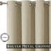 ChrisDowa Tan Blackout Curtains 102 Inches Long 2 Panels for Bedroom
