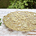 DeKulture Handmade Gold Amoeba Tray, 17 in Diameter — Decorative Centerpiece for Home Decor, Weddings & Holiday Tables