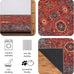 Keen Home Design Vintage Washable Entryway Rug, Non-Slip Low Pile, 3x5