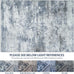 8x10 Area Rugs for Living Room Washable Bedroom Dining Room Blue Grey