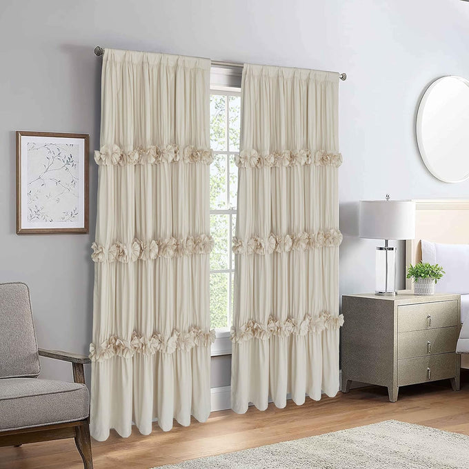 Homechoice Decor Thermal Insulated Window Curtains, 54" W x 84" L (Pair)