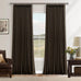 Oatmeal 102 Inch Blackout Linen Pleated Curtains for Bedroom Living Room