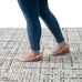 Abani Grey Area Rug for Living Room, Bedroom - Crosshatch Pattern- 4' x 6' -Durable & Easy to Clean
