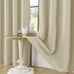ChrisDowa Tan Blackout Curtains 102 Inches Long 2 Panels for Bedroom