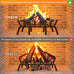 Jusgym Fireplace Grate 24 in with 8 Support Legs and Fire Tongs & Poker