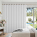 Fabric Vertical Shades & Blinds, 100% Blackout Door Shades, Window Shade, Vertical Shade for Sliding Doors, 1 Panel, W100 x L84, White