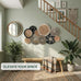 Woven Basket Wall Decor Set of 10, Decorative Wall Plates