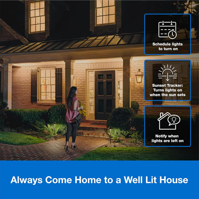 Lutron Caseta Smart Switch Starter Kit; Smart Light Switch, Hub & Wallplate