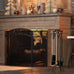 Fire Beauty 3 Panel Wrought Iron Fireplace Screen, Black Spark Guard