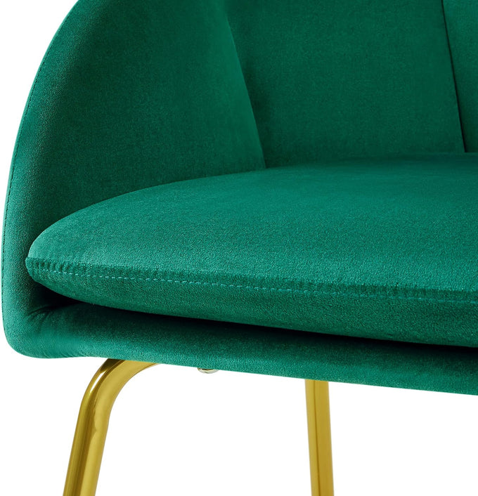 Yaheetech Flower Shape Vanity Chair with Petal Armrests, Green