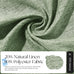 Etherealveil 100% Blackout Pinch Pleated Linen Curtains 2 Panels 52“x102”