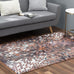 Walk on Me Faux Cowhide Contemporary Area Rug 6x9 Patchwork Supernova Eruption Polyester Rug with Cotton-Canvas Backing