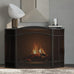 Fire Beauty 3 Panel Wrought Iron Fireplace Screen Spark Guard Cover(Black)