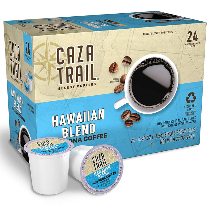 Caza Trail Coffee, Organic Extra Bold Medium Roast, 100 Single Serve Cups