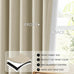 ChrisDowa Tan Blackout Curtains 102 Inches Long 2 Panels for Bedroom