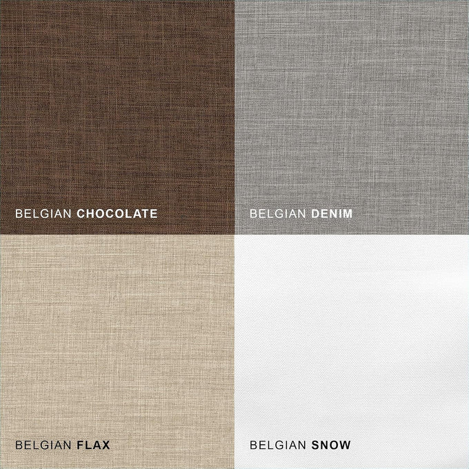 Chicology Cordless Roman Window Shade, Belgian Flax, 34"W x 64"H