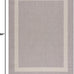 CAMILSON Outdoor Rug 5x7,Modern Outside Rugs for Patios Porches Waterproof Durable Washable Non-Shedding, Easy-to-Clean Indoor Outdoor Area Carpet (5 x 7, Bordered - Gray/White)