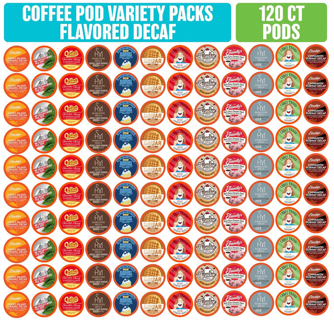 Coffee Pod Variety Packs Medium Roast Sampler, Assorted, Compatible with 2.0 K-Cup Brewers, Variety Pack, 120 Count (Pack of 1)