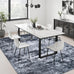 8x10 Area Rug Living Room: Modern Washable Indoor Carpet Black