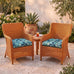 RSH DECOR Tufted U-Shape Wicker Set of 2, 19” x 19,” Outdoor Chair Cushions for Patio Furniture, Waterproof Patio Chair Cushions, Outdoor Seat Cushion, and Wicker Chairs, Crestwood Marine, Made in USA