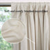 Homechoice Decor Thermal Insulated Window Curtains, 54" W x 84" L (Pair)