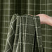 NICETOWN Plaid Jacquard Brown Bedroom Curtains, Rod Pocket & Back Tab Geometric Pattern Thick Wovern Mudcloth Rustic Farmhouse Window Drapes for Home Decor, W52 x L96, 2 Panels
