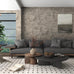 JSEVEM 31"×354" Light Brown Concrete Wallpaper Peel and Stick Industrial Beige Gray Cement Contact Paper Vinyl Warp Matte Textured Self Adhesive Wall Paper for Bedroom Bathroom Office Walls
