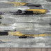 Abani Porto PRT140C Contemporary Grey and Yellow Abstract Area Rug 5'3"x7'6"